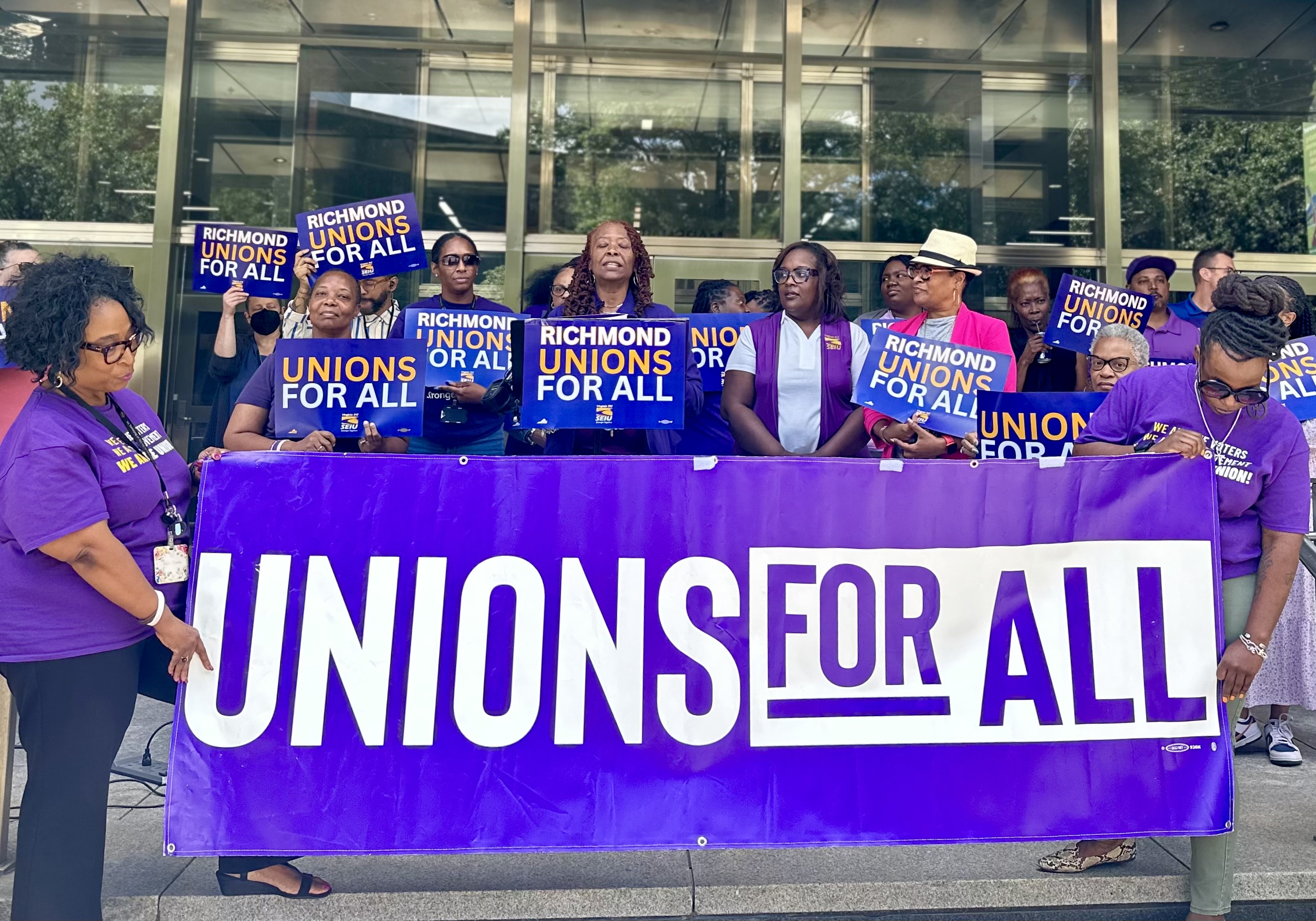 Richmond City Workers Join Mayor and City Council Members to Celebrate Historic Contract for Workers’ Rights Protection