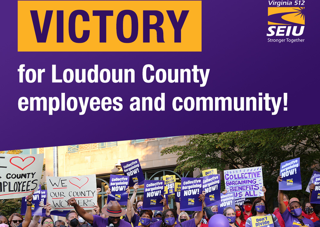 Loudoun County Workers Make History, Win Strong Collective Bargaining Ordinance!