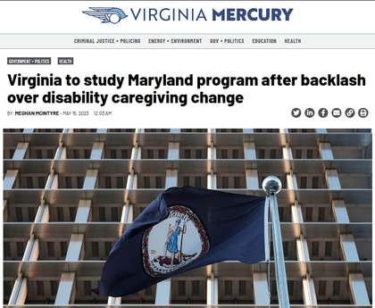 News Report: Virginia to study Maryland program after backlash over disability caregiving change